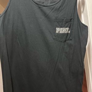 Black VS bling tank top